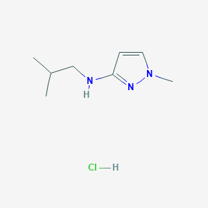 molecular formula C8H16ClN3 B12233519 n-Isobutyl-1-methyl-1h-pyrazol-3-amine 
