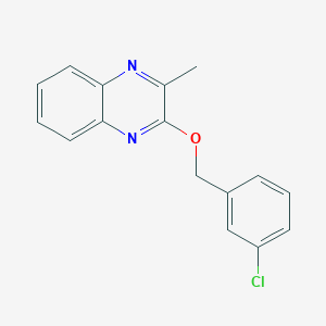 2-[(3-Chlorophenyl)methoxy]-3-methylquinoxaline