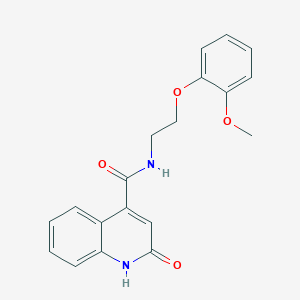 N-[2-(2-methoxyphenoxy)ethyl]-2-oxo-1H-quinoline-4-carboxamide