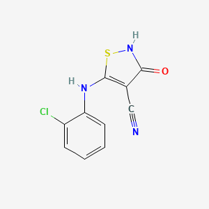 5-(2-Chloroanilino)-3-hydroxyisothiazole-4-carbonitrile