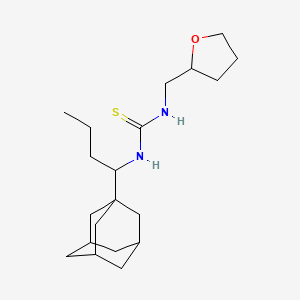1-[1-(1-Adamantyl)butyl]-3-(2-oxolanylmethyl)thiourea