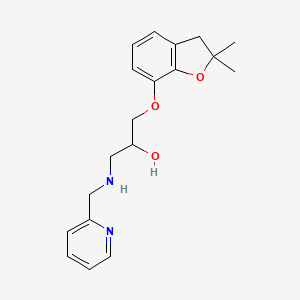 1-[(2,2-dimethyl-3H-benzofuran-7-yl)oxy]-3-(2-pyridinylmethylamino)-2-propanol