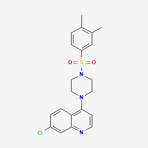 7-Chloro-4-[4-(3,4-dimethylphenyl)sulfonyl-1-piperazinyl]quinoline