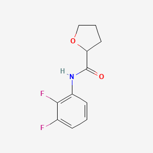 molecular formula C11H11F2NO2 B12234177 N-(2,3-difluorophenyl)oxolane-2-carboxamide 