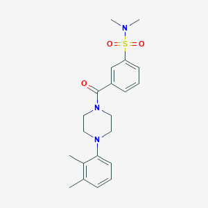 3-[[4-(2,3-dimethylphenyl)-1-piperazinyl]-oxomethyl]-N,N-dimethylbenzenesulfonamide