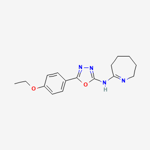5-(4-ethoxyphenyl)-N-(3,4,5,6-tetrahydro-2H-azepin-7-yl)-1,3,4-oxadiazol-2-amine