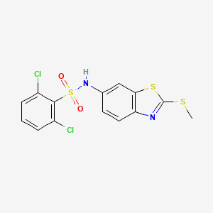 2,6-dichloro-N-[2-(methylthio)-1,3-benzothiazol-6-yl]benzenesulfonamide
