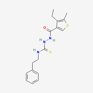 1-[[(4-Ethyl-5-methyl-3-thiophenyl)-oxomethyl]amino]-3-(2-phenylethyl)thiourea