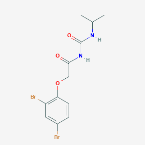 2-(2,4-dibromophenoxy)-N-[oxo-(propan-2-ylamino)methyl]acetamide