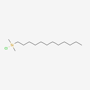 molecular formula C14H31ClSi B1223439 Chloro(dodecyl)dimethylsilane CAS No. 66604-31-7