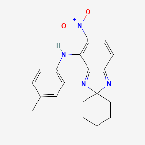 N-(4-methylphenyl)-5-nitro-4-spiro[benzimidazole-2,1'-cyclohexane]amine