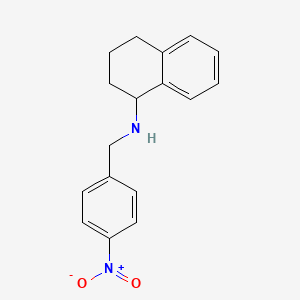 N-[(4-nitrophenyl)methyl]-1,2,3,4-tetrahydronaphthalen-1-amine