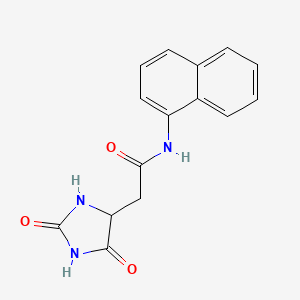 2-(2,5-dioxo-4-imidazolidinyl)-N-(1-naphthalenyl)acetamide