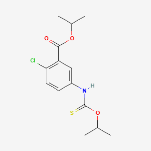 1-Methyl ethyl 2-chloro-5-[[[(1-methylethoxy)thiooxo]methyl]amino]-benzoate