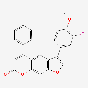 3-(3-Fluoro-4-methoxyphenyl)-5-phenyl-7-furo[3,2-g][1]benzopyranone
