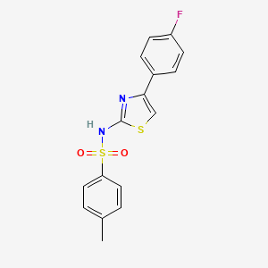 N-[4-(4-fluorophenyl)-2-thiazolyl]-4-methylbenzenesulfonamide