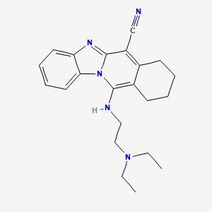11-[2-(Diethylamino)ethylamino]-7,8,9,10-tetrahydrobenzimidazolo[1,2-b]isoquinoline-6-carbonitrile