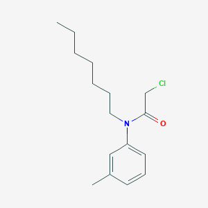 molecular formula C16H24ClNO B1223455 2-chloro-N-heptyl-N-(3-methylphenyl)acetamide 