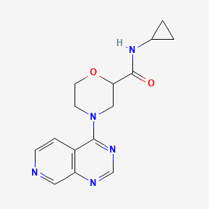 molecular formula C15H17N5O2 B12234669 N-cyclopropyl-4-{pyrido[3,4-d]pyrimidin-4-yl}morpholine-2-carboxamide 