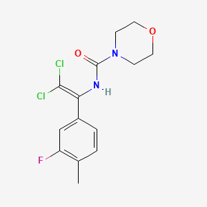 N-[2,2-dichloro-1-(3-fluoro-4-methylphenyl)ethenyl]-4-morpholinecarboxamide