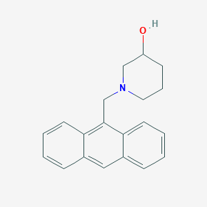 molecular formula C20H21NO B1223488 1-(9-Anthracenylmethyl)-3-piperidinol 