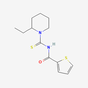 N-[(2-ethyl-1-piperidinyl)-sulfanylidenemethyl]-2-thiophenecarboxamide