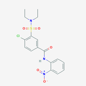 4-chloro-3-(diethylsulfamoyl)-N-(2-nitrophenyl)benzamide