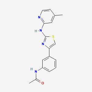 N-[3-[2-[(4-methyl-2-pyridinyl)amino]-4-thiazolyl]phenyl]acetamide