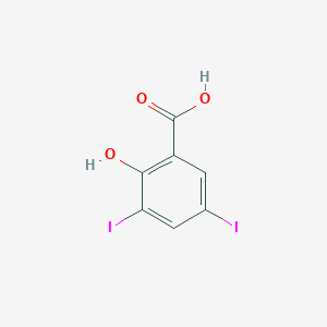 molecular formula C7H4I2O3 B122350 3,5-二碘水杨酸 CAS No. 133-91-5