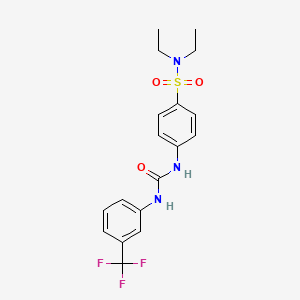 1-[4-(Diethylsulfamoyl)phenyl]-3-[3-(trifluoromethyl)phenyl]urea