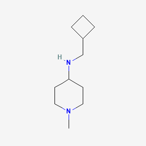 molecular formula C11H22N2 B12235195 N-(cyclobutylmethyl)-1-methylpiperidin-4-amine 