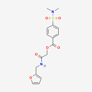 molecular formula C16H18N2O6S B1223531 4-(Dimethylsulfamoyl)benzoic acid [2-(2-furanylmethylamino)-2-oxoethyl] ester 