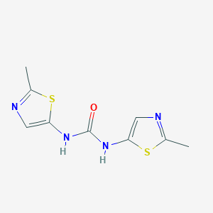 molecular formula C9H10N4OS2 B12235388 1,3-Bis(2-methyl-1,3-thiazol-5-yl)urea 