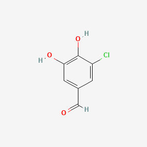 molecular formula C7H5ClO3 B1223548 3-氯-4,5-二羟基苯甲醛 CAS No. 34098-18-5
