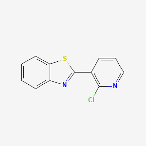 molecular formula C12H7ClN2S B1223550 2-(2-Chloro-3-pyridinyl)-1,3-benzothiazole CAS No. 339112-40-2