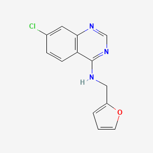 molecular formula C13H10ClN3O B1223567 N-(7-chloro-4-quinazolinyl)-N-(2-furylmethyl)amine CAS No. 477862-01-4