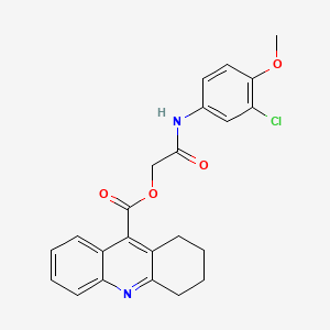1,2,3,4-Tetrahydroacridine-9-carboxylic acid [2-(3-chloro-4-methoxyanilino)-2-oxoethyl] ester