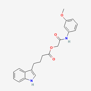 4-(1H-indol-3-yl)butanoic acid [2-(3-methoxyanilino)-2-oxoethyl] ester