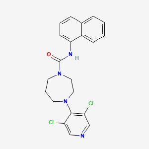 4-(3,5-dichloro-4-pyridinyl)-N-(1-naphthalenyl)-1,4-diazepane-1-carboxamide