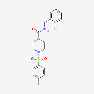 N-[(2-chlorophenyl)methyl]-1-(4-methylphenyl)sulfonyl-4-piperidinecarboxamide
