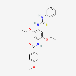 N-[4-[[anilino(sulfanylidene)methyl]amino]-2,5-diethoxyphenyl]-4-methoxybenzamide