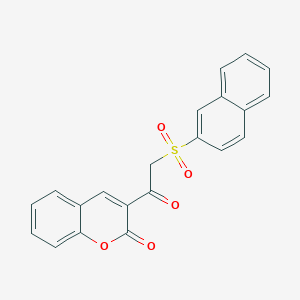 3-[2-(2-Naphthalenylsulfonyl)-1-oxoethyl]-1-benzopyran-2-one