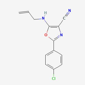 2-(4-Chlorophenyl)-5-(prop-2-enylamino)-4-oxazolecarbonitrile