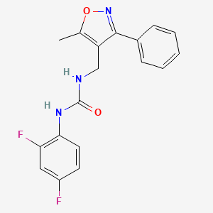 1-(2,4-Difluorophenyl)-3-[(5-methyl-3-phenyl-4-isoxazolyl)methyl]urea