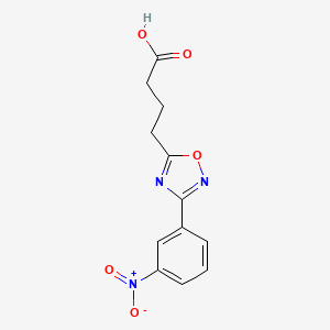 4-[3-(3-Nitrophenyl)-1,2,4-oxadiazol-5-YL]butanoic acid