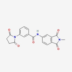 3-(2,5-dioxo-1-pyrrolidinyl)-N-(2-methyl-1,3-dioxo-5-isoindolyl)benzamide