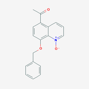 molecular formula C18H15NO3 B122363 5-Acetyl-8-(phenylmethoxy)-2-quinoline N-Oxide CAS No. 100331-93-9
