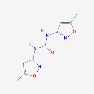 molecular formula C9H10N4O3 B12236347 1,3-Bis(5-methyl-1,2-oxazol-3-yl)urea 