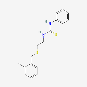1-[2-[(2-Methylphenyl)methylthio]ethyl]-3-phenylthiourea
