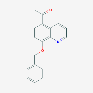 molecular formula C18H15NO2 B122364 5-Acetyl-8-benzyloxyquinoline CAS No. 26872-48-0